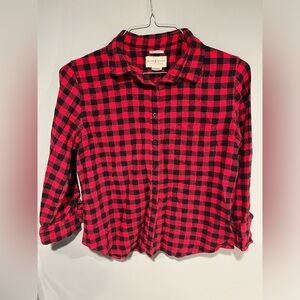 RALPH LAUREN | Checkered | Coastal Cowgirl | Plaid Button Down Flannel | Size L